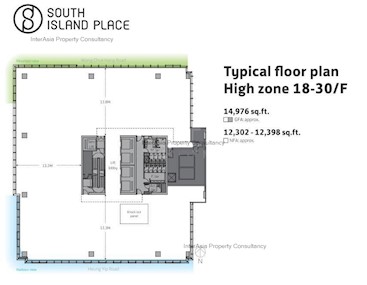 South Island Place -标准平面图